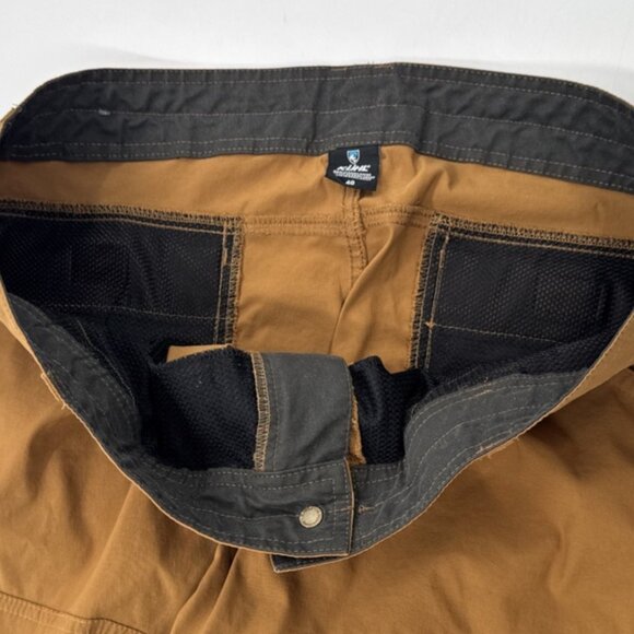 Kuhl Hiking Shorts Mens 40 Brown Outdoor Cargo Zip Pockets Stretch Nylon 108846 - Picture 2 of 12